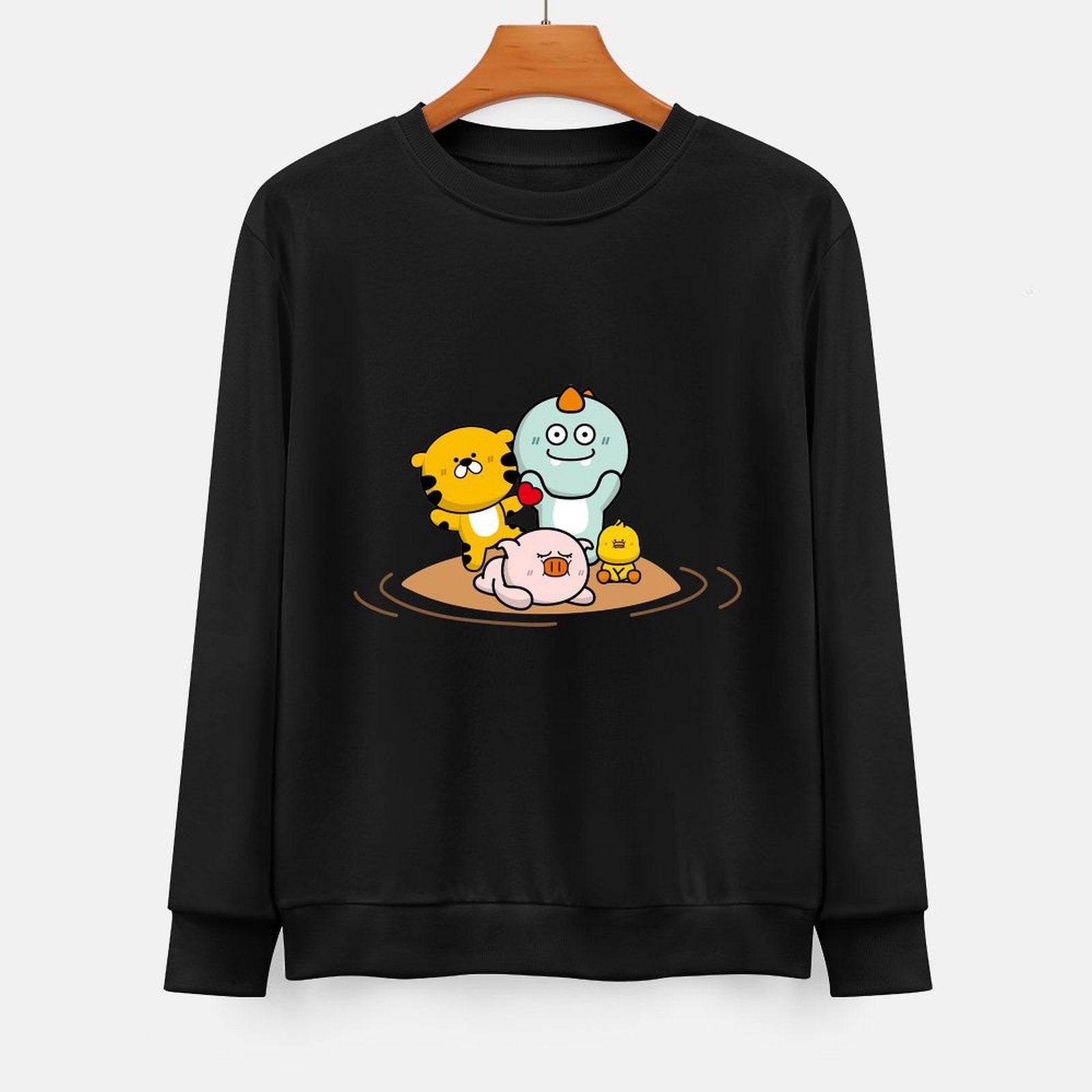 Front Patterned Long Sleeve TopRefined Timeless